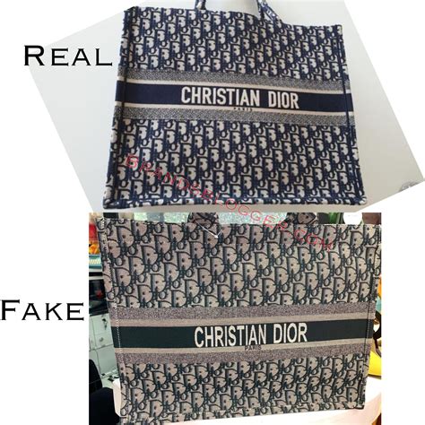 christian dior tote real vs fake